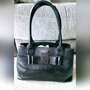 Kate Spade Black All Leather Tote